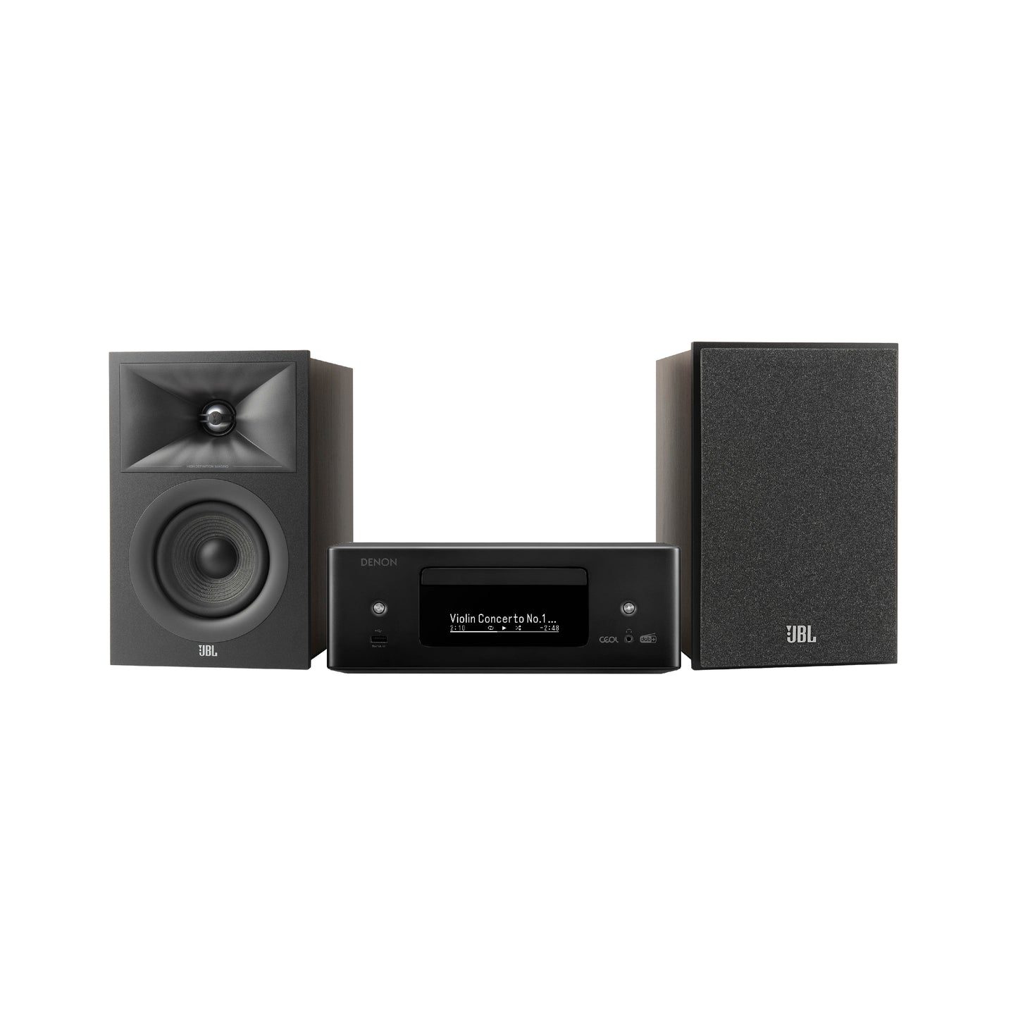 DENON RCD-N12 + JBL STAGE A240B