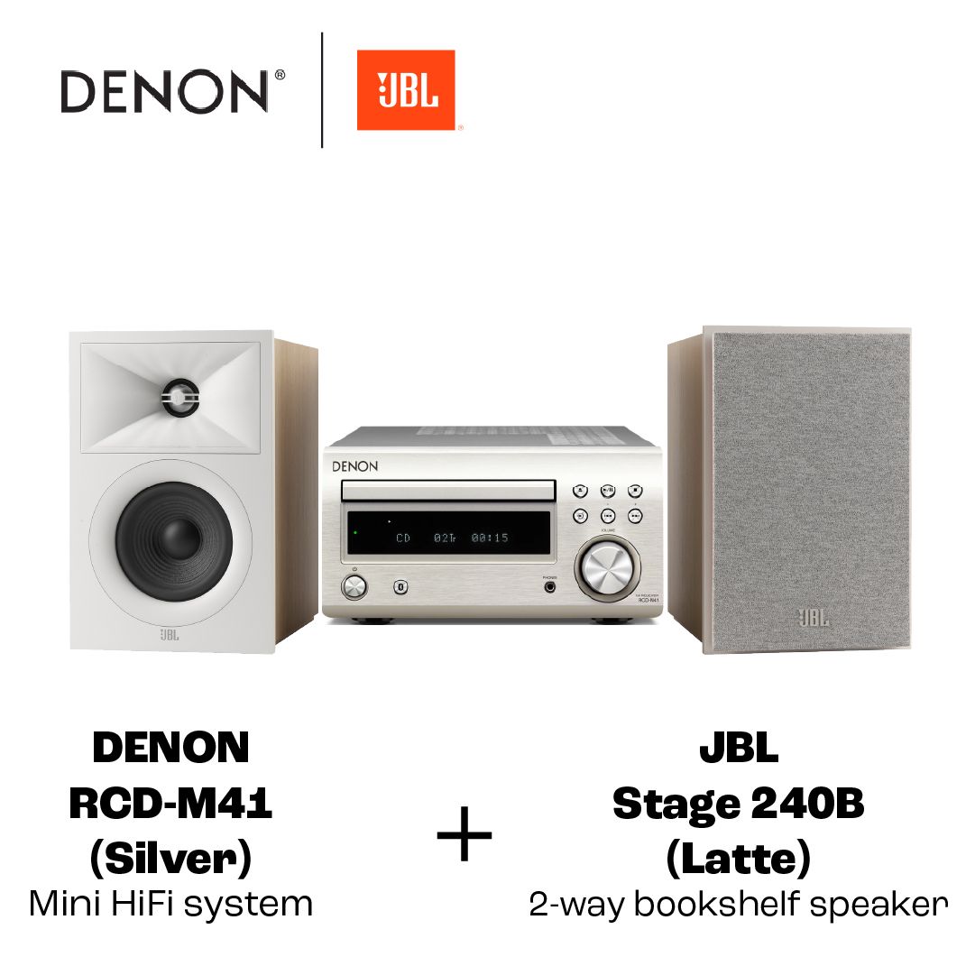 DENON RCD-M41 + JBL STAGE 240B