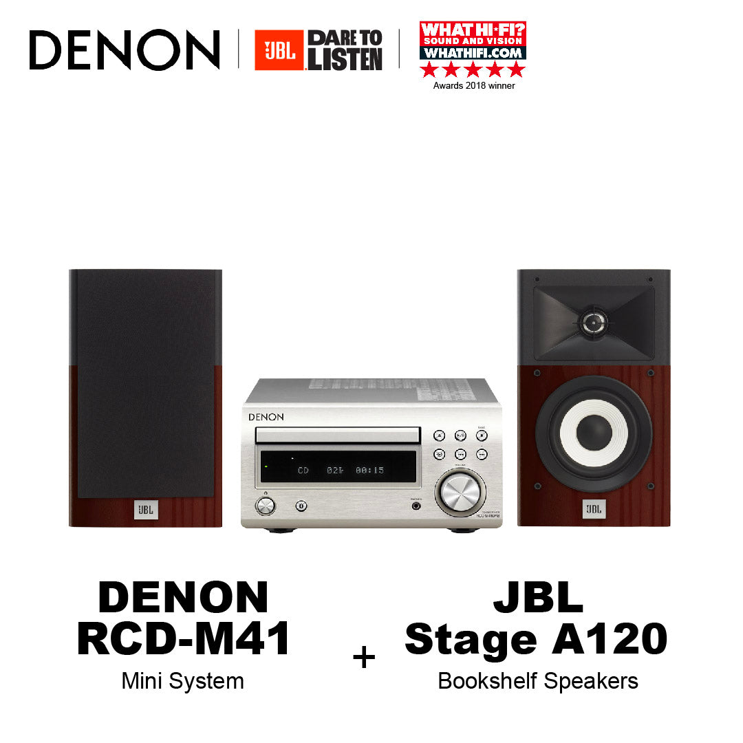 DENON RCD-M41 | JBL Stage A120