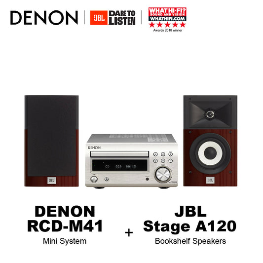 DENON RCD-M41 | JBL Stage A120