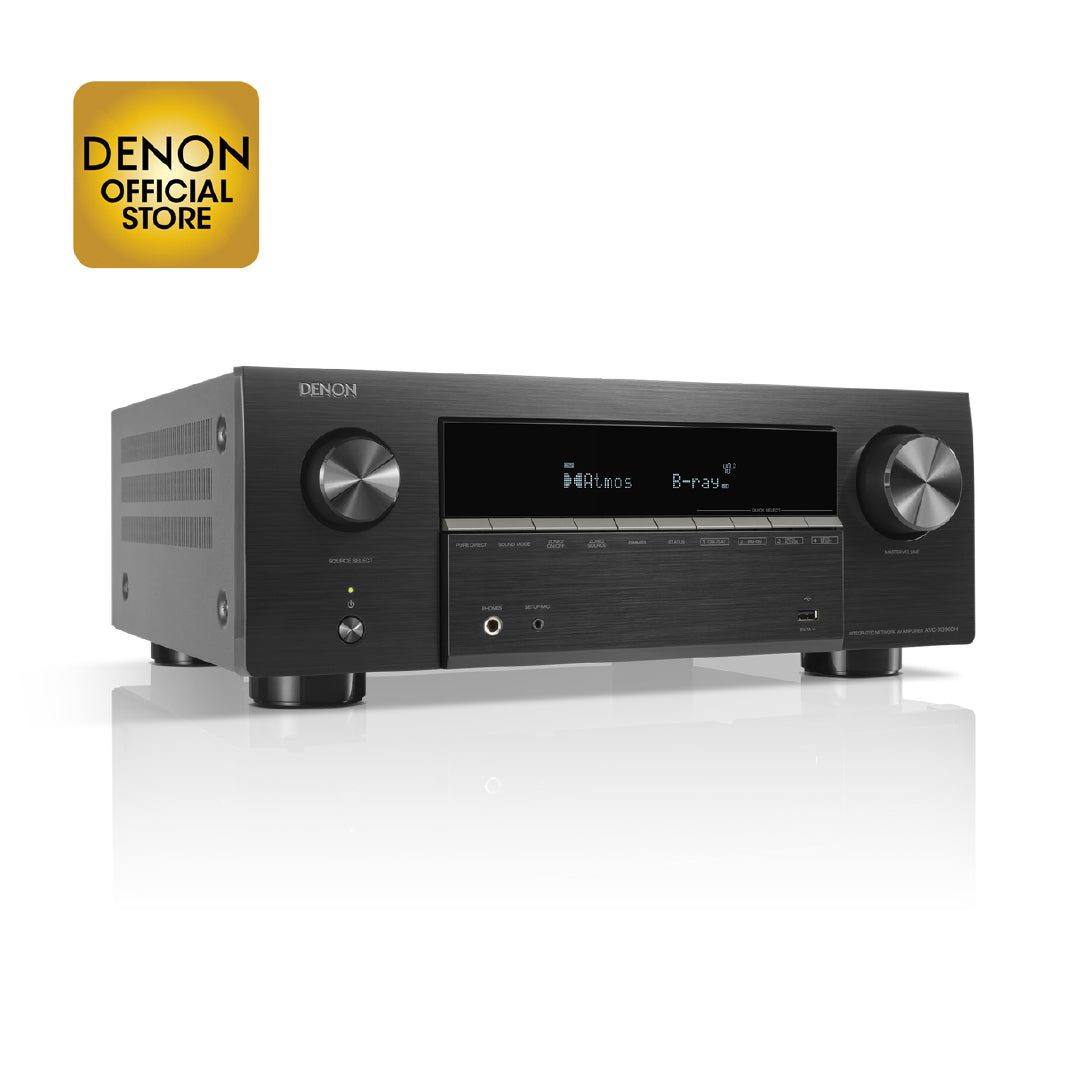 Denon AVC-X3900H - 9.4 Ch. 105W 4K/8K Dolby Atmos AV Amplifier Powered by HEOS™