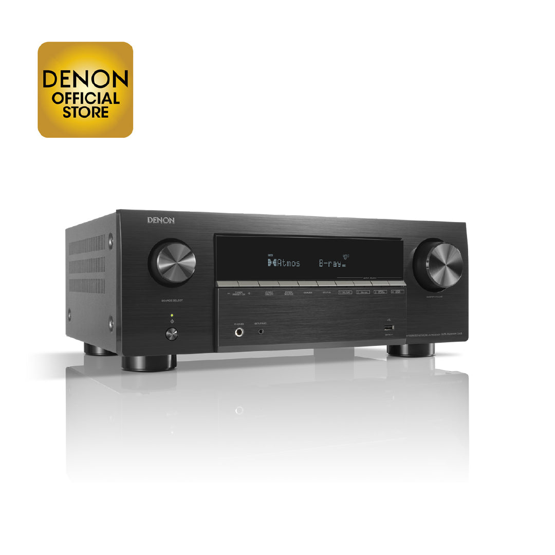 Denon AVR-X2900H DAB - 7.2 Ch. 95W 4K/8K Dolby Atmos AV Receiver Powered by HEOS™