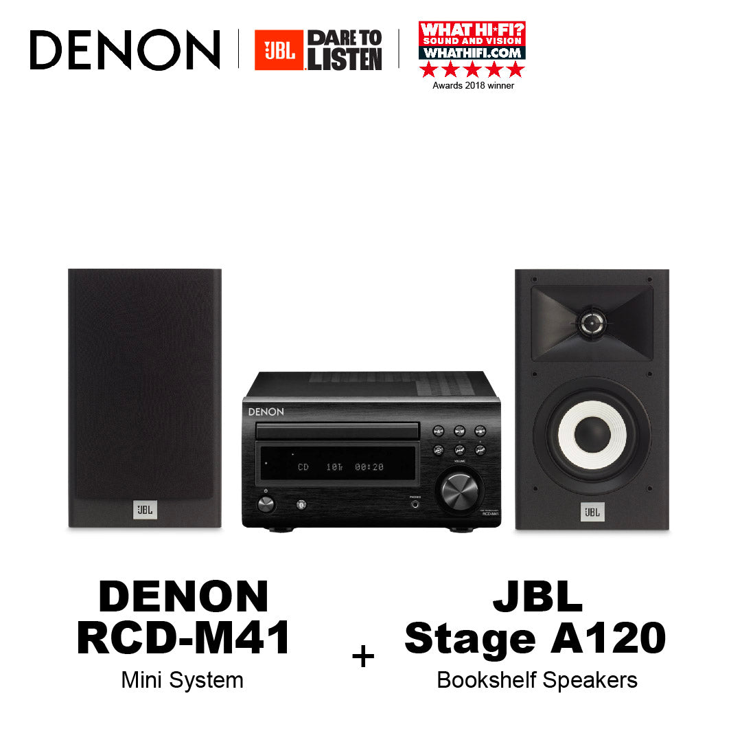 DENON RCD-M41 | JBL Stage A120